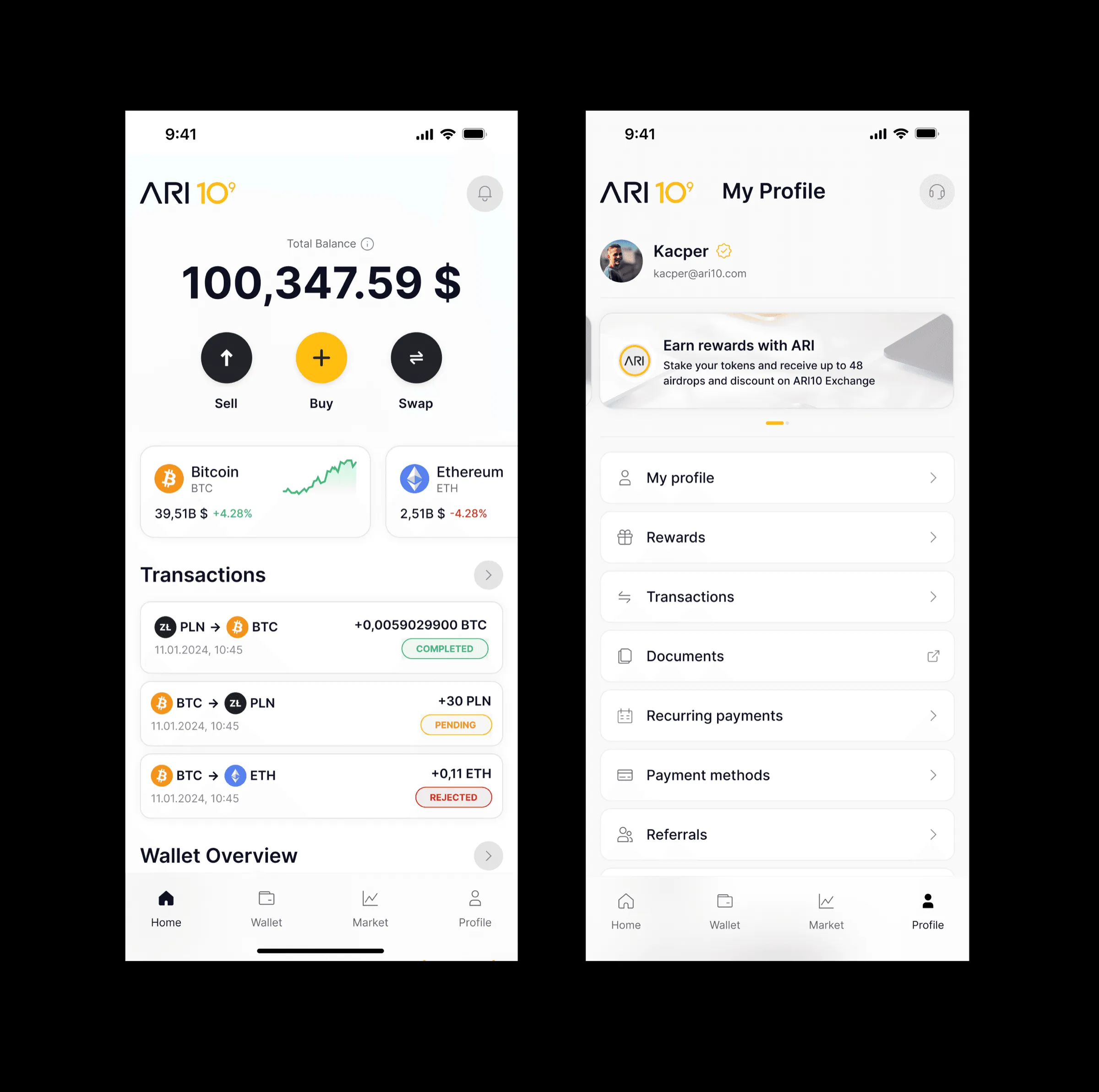 ARI10 app after the redesign